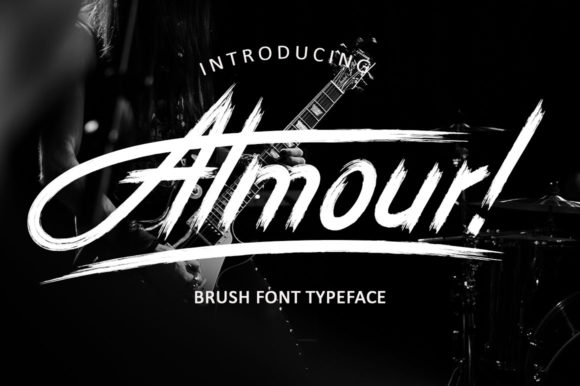 Almour: A Brushed Display Font for Creative Projects