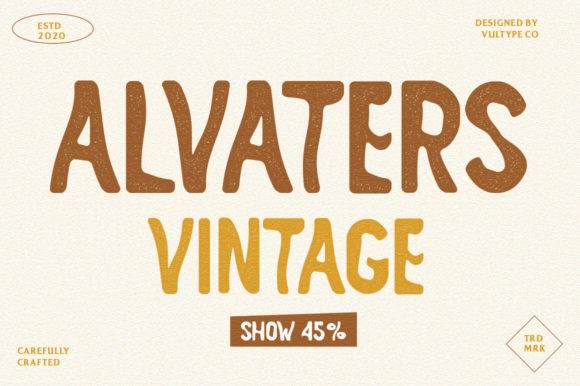 Alvaters: A Bold Display Font for Digital Marketing