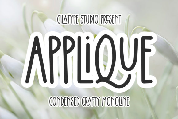 Applique Font for Business Branding