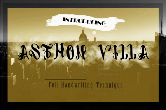 Asthon Villa Font: A Stylish Display Choice