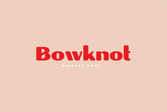 Bowknot Font: Modern Display Type