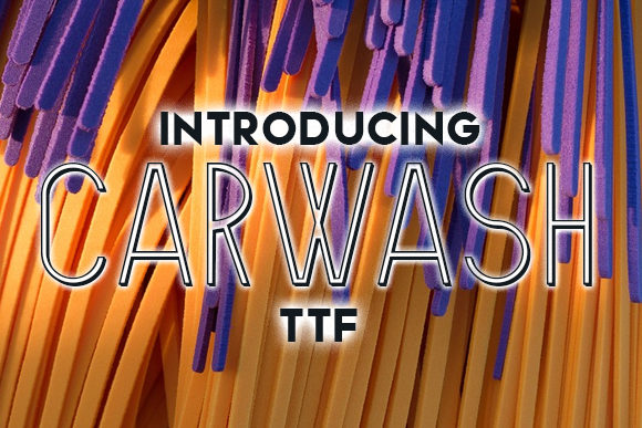 Carwash: A Bold Typographic Statement