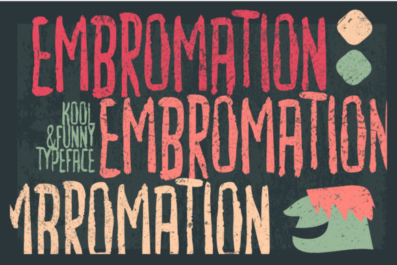 Embromation: A Bold Display Font
