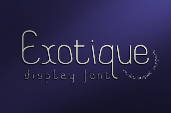 Exotique: A Bold Display Font for Web Design