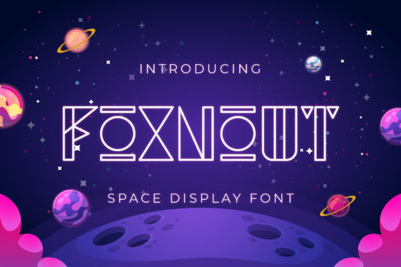 Foxnout: A Futuristic Display Font