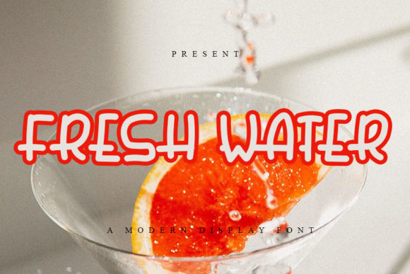Fresh Water Font: Elegant Display Type for Crafters
