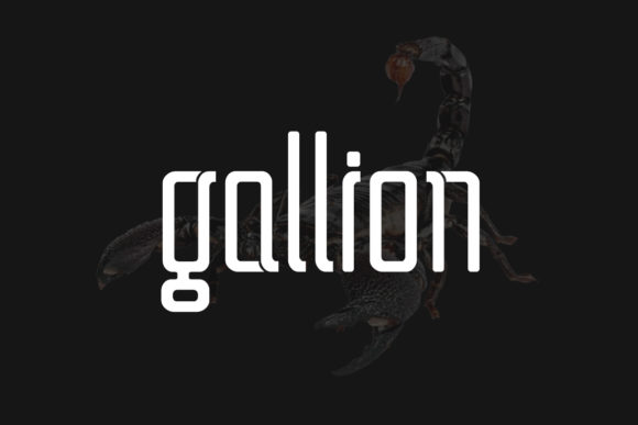 Gallion: A Modern Display Font for Creative Campaigns