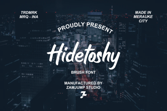 Hidetoshy: A Trendy Display Font for Creative Projects
