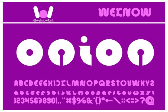 Onion Rings Font for Bold Editorial Design