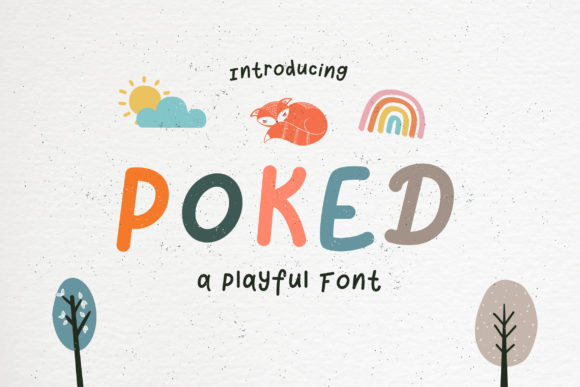 Poked: A Playful Display Font