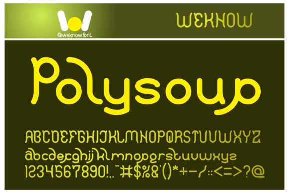 Polysoup: A Playful Display Font