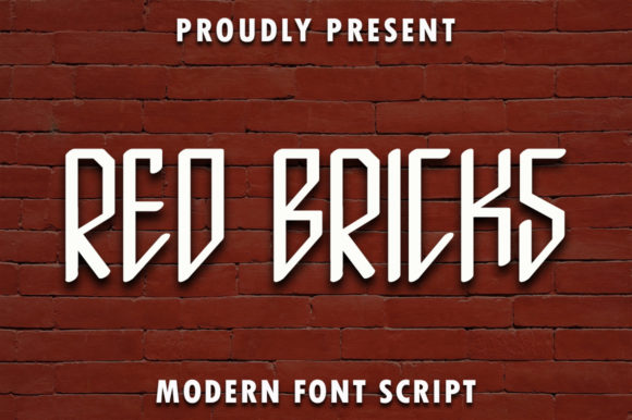 Red Bricks Font for Business Branding