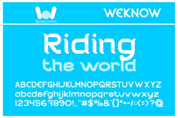 Riding the World Font