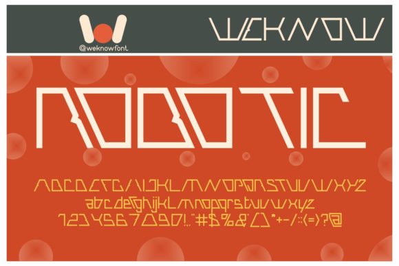 Robotic: A Bold Display Font for Designers