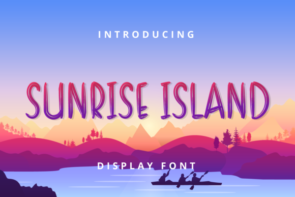 Sunrise Island: A Bright Display Font